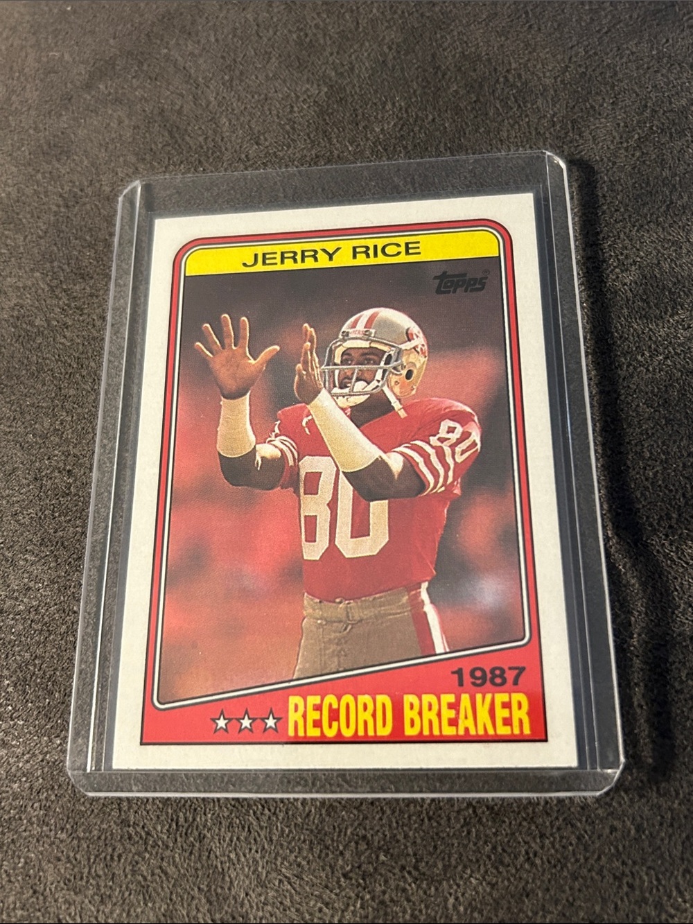 1988 Topps #6 Jerry Rice San Francisco 49ers FOOTBALL Card